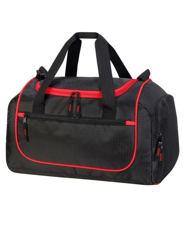SH1578 Black/Red Piraeus Holdall