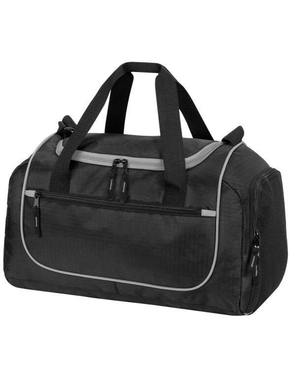 SH1578 Shugon Piraeus Holdall Black/Light Grey SH1578 Shugon Piraeus Holdall Black/Light Grey