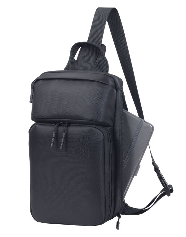 SH1877 Black Gap Crossbody Sling Bag
