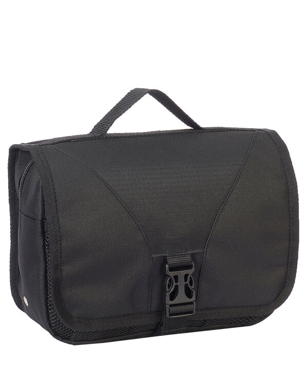 SH4476 Black Bristol Folding Travel Toiletry Bag SH4476 Black Bristol Folding Travel Toiletry Bag