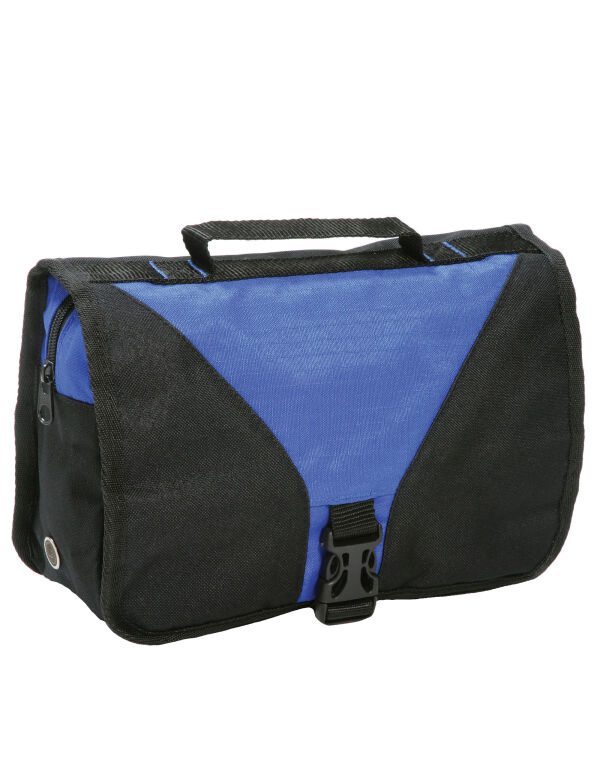 SH4476 Royal/Black Bristol Folding Travel Toiletry Bag