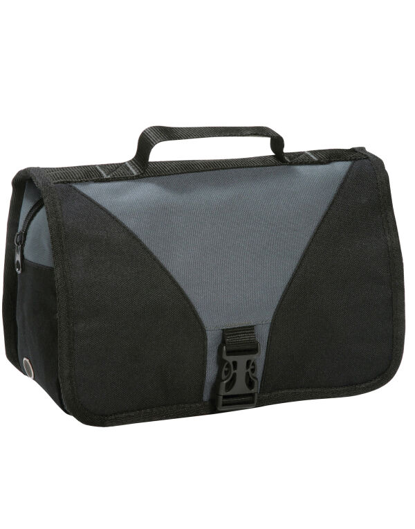 SH4476 Dark Grey/Black Bristol Folding Travel Toiletry Bag SH4476 Dark Grey/Black Bristol Folding Travel Toiletry Bag