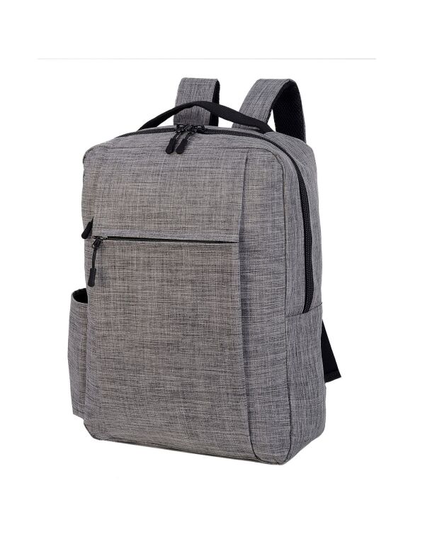 SH5801 Grey Melange Sembach Basic Laptop Backpack