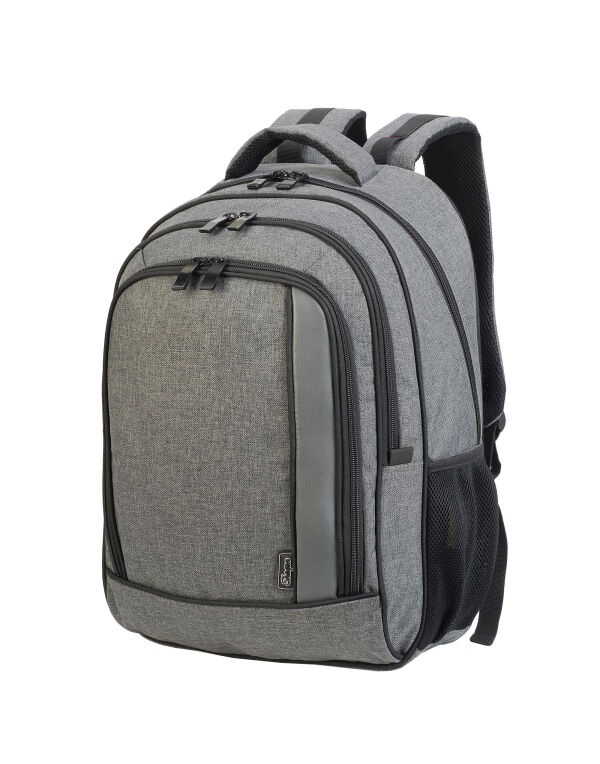 SH5818 Grey Melange Frankfurt Smart Laptop Backpack SH5818 Grey Melange Frankfurt Smart Laptop Backpack