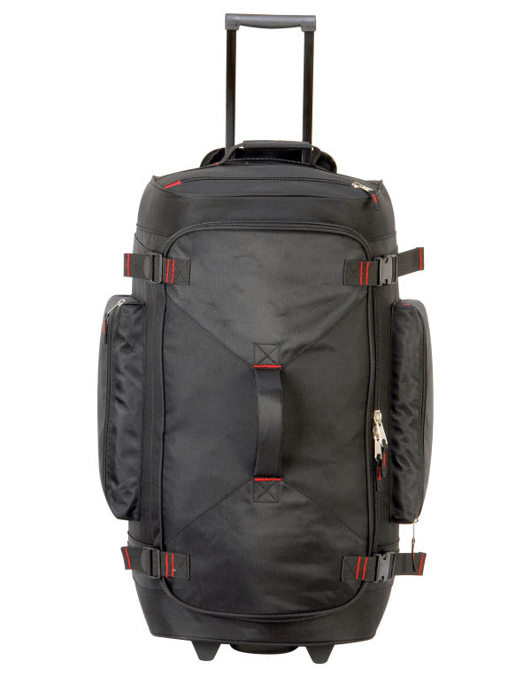 SH6096 Black Paris Trolley Holdall
