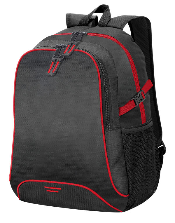 SH7677 Black/Red Osaka Backpack