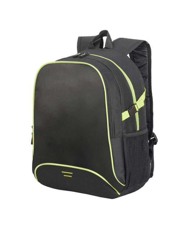SH7677 Black/Lime Green Osaka Backpack