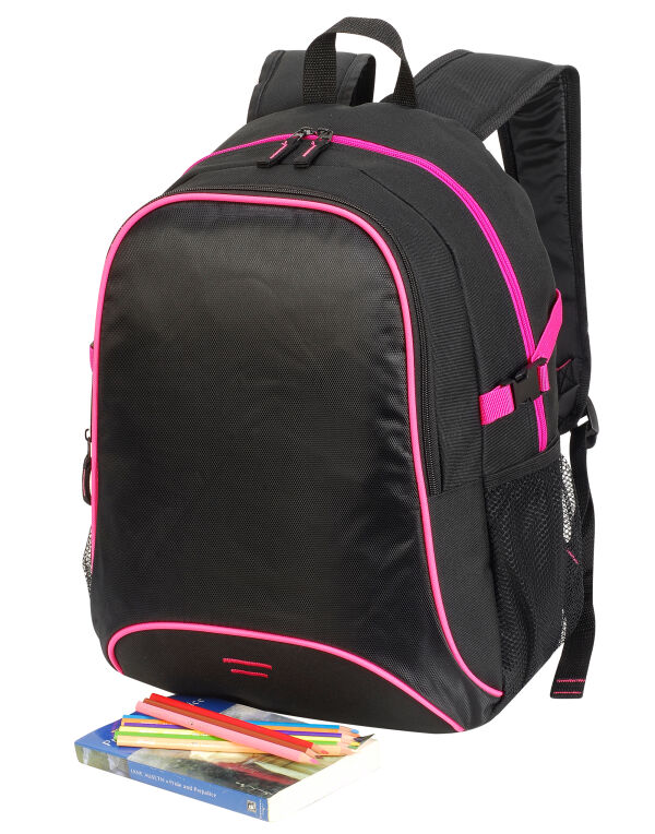 SH7677 Black/Hot Pink Osaka Backpack SH7677 Black/Hot Pink Osaka Backpack