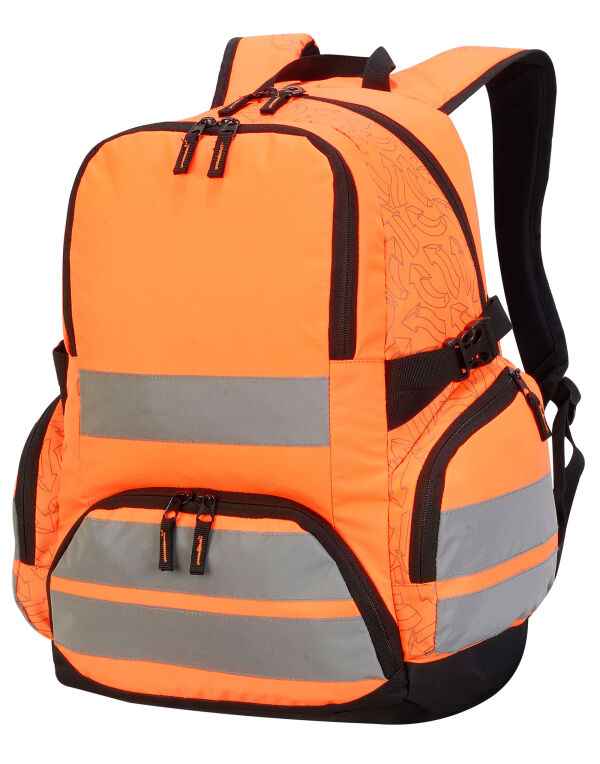 SH7702 Shugon London Pro Hi-Vis Backpack Hi Vis Orange SH7702 Shugon London Pro Hi-Vis Backpack Hi Vis Orange