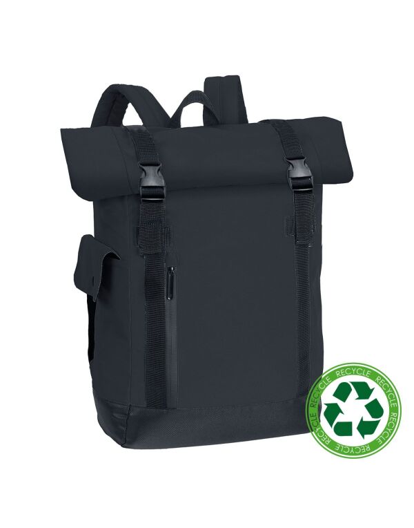 SH7244 Black/Black Budapest Sack Laptop Backpack SH7244 Black/Black Budapest Sack Laptop Backpack