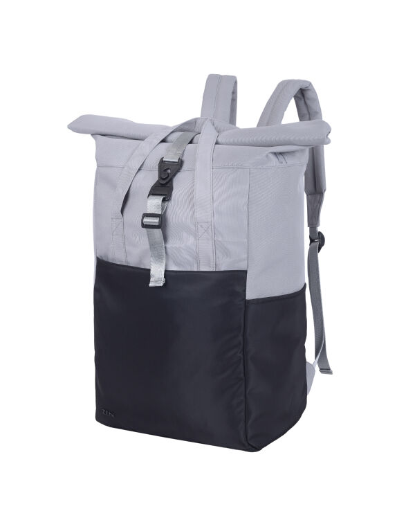 SH7255 Black/Grey Ruby Roll-Top Laptop Backpack SH7255 Black/Grey Ruby Roll-Top Laptop Backpack