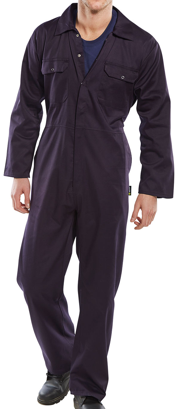 Beeswift Regular Boilersuit Navy Blue Beeswift Regular Boilersuit Navy Blue