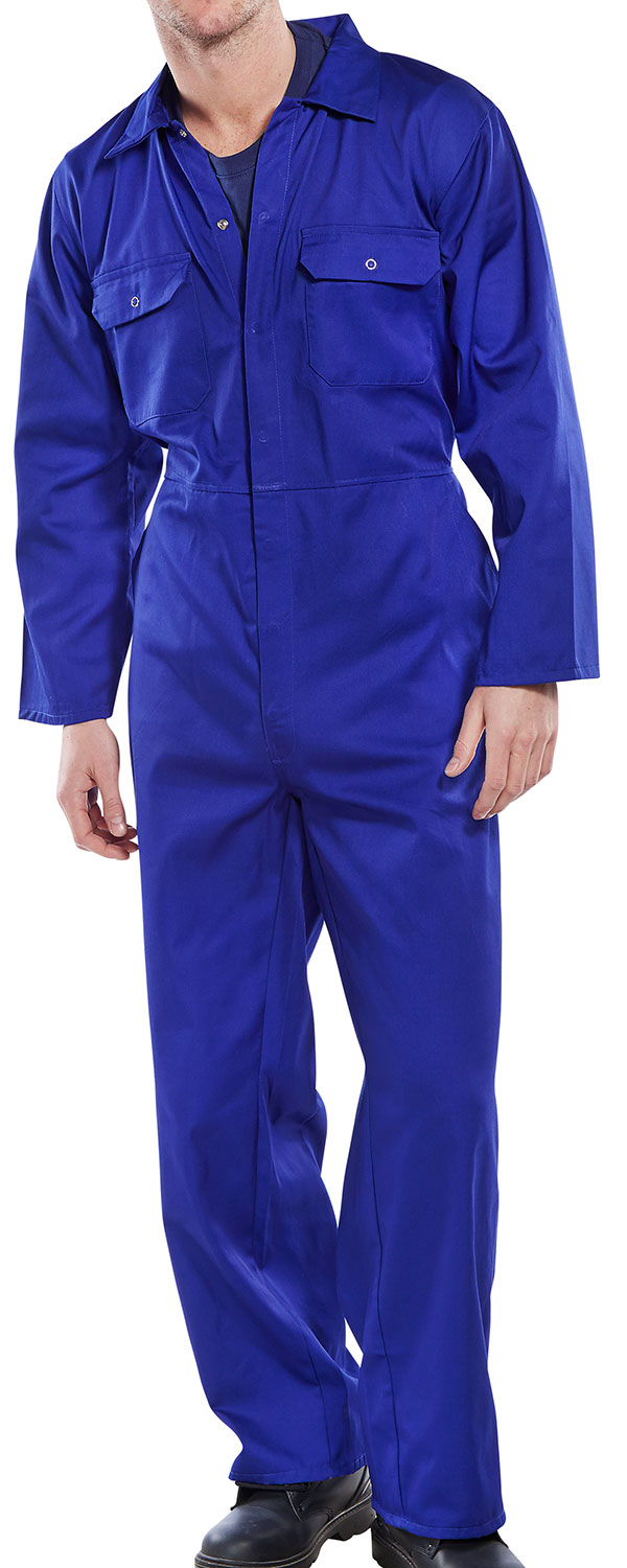 Beeswift Regular Boilersuit Royal Blue Beeswift Regular Boilersuit Royal Blue