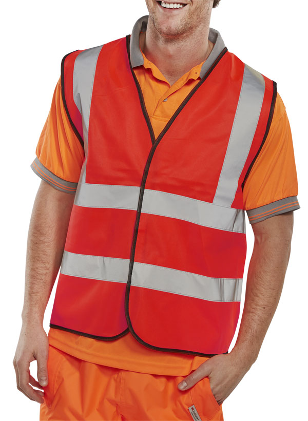 Beeswift Hi-Vis Vest Red