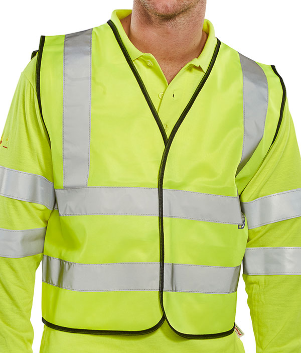Beeswift Hi-Vis Vest Short Length Saturn Yellow Beeswift Hi-Vis Vest Short Length Saturn Yellow