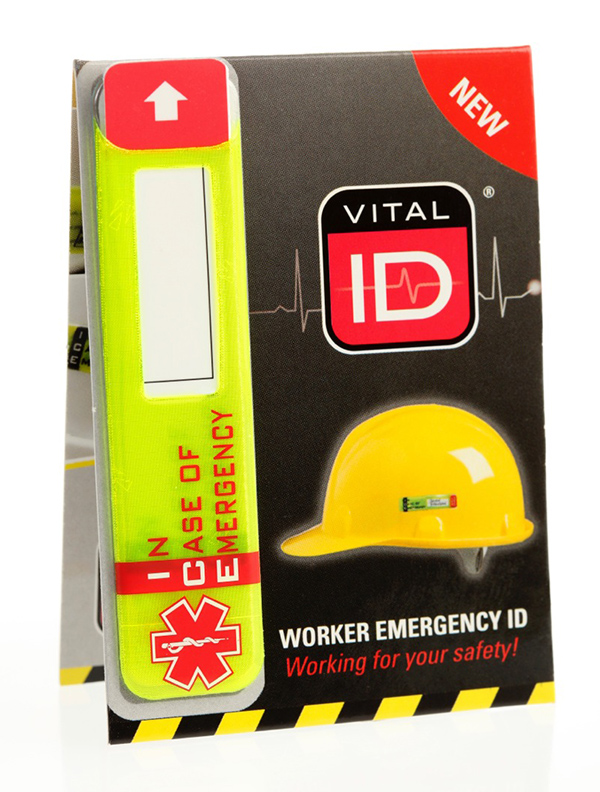 Vital Id Emergency Id Data Window Ice Tag Saturn Yellow