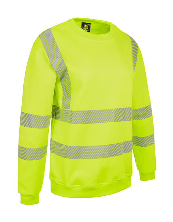 Beeswift Womens Hi-Vis Sweatshirt Saturn Yellow