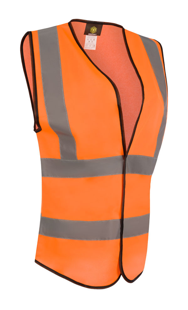 Beeswift Womens Hi-Vis Waistcoat Orange Beeswift Womens Hi-Vis Waistcoat Orange