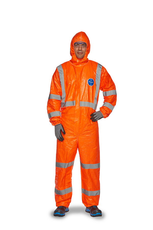 Tyvek 500 Hooded Coverall Orange