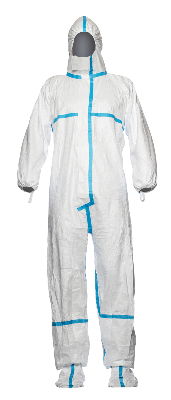 Tyvek® 600 Plus Disposable Coverall With Socks White Tyvek® 600 Plus Disposable Coverall With Socks White