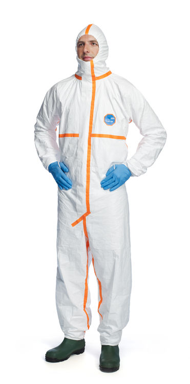 Tyvek® 800J Hooded Coverall White Tyvek® 800J Hooded Coverall White