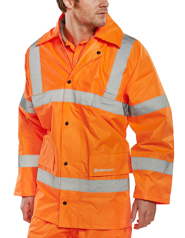 Beeswift Hi-Vis Lightweight Jacket Orange Beeswift Hi-Vis Lightweight Jacket Orange