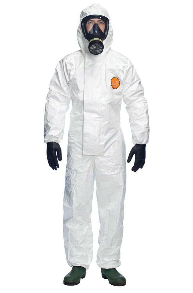 Tychem® 4000S Chz5 Hooded Disposable Coverall White Tychem® 4000S Chz5 Hooded Disposable Coverall White