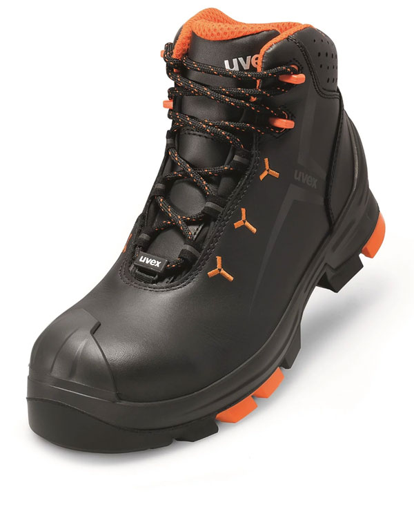 Uvex 2 Leather Boot S3 Src Black/Orange Uvex 2 Leather Boot S3 Src Black/Orange
