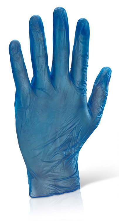 Beeswift Vinyl Disposable Examination Gloves Blue Beeswift Vinyl Disposable Examination Gloves Blue