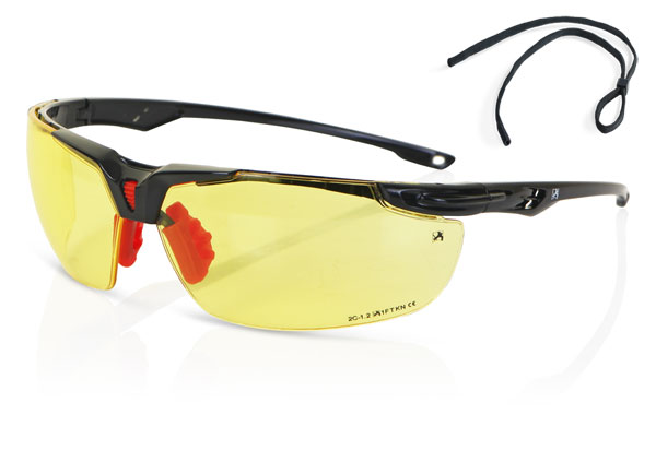 Beeswift High Performance Lens Sports Style Safety Glasses Yellow Beeswift High Performance Lens Sports Style Safety Glasses Yellow