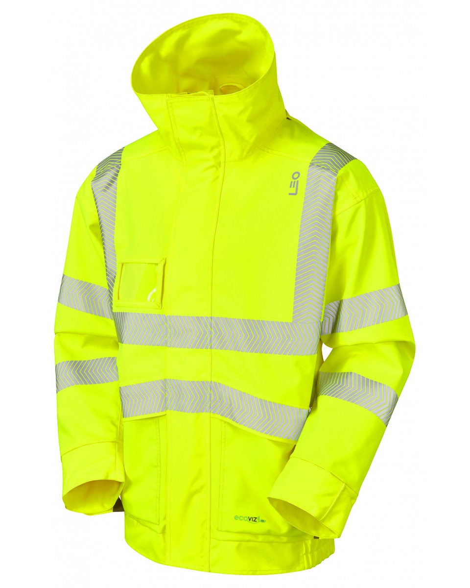 DARTMOOR ISO 20471 Cl 3 EcoViz 10K Breathable Bomber Jacket HV YELLOW