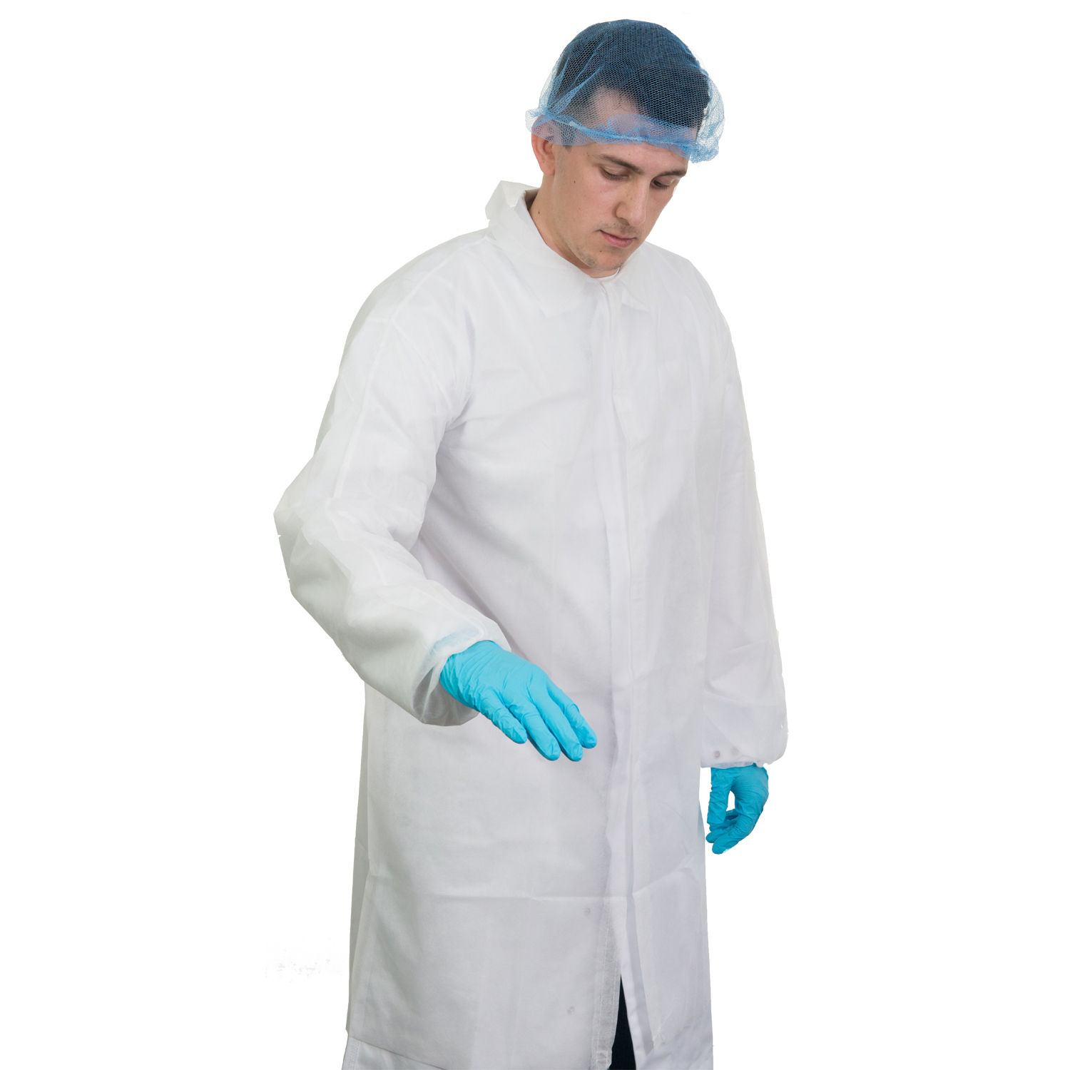 White Non-Woven Coats – Velcro