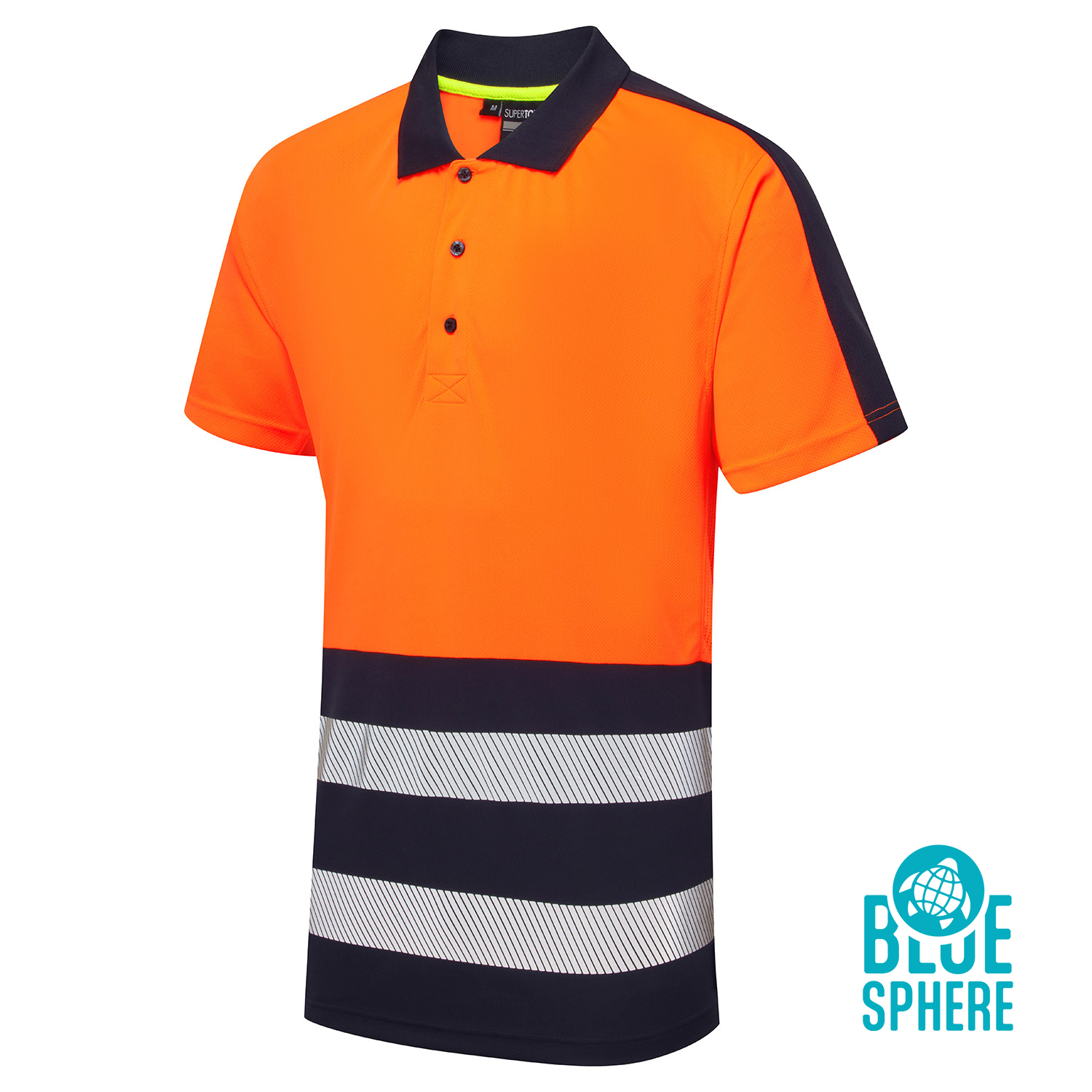 Orange Essentials Hi-Vis Eco Coolair Orange Polo Shirt Orange Essentials Hi-Vis Eco Coolair Orange Polo Shirt