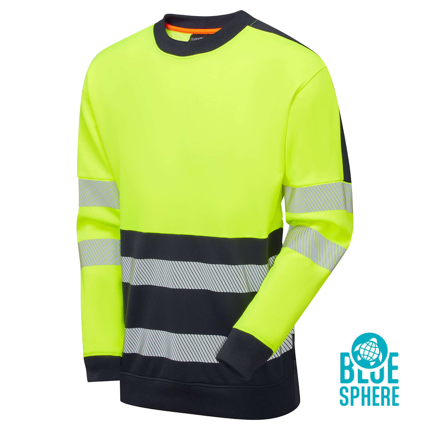 Yellow Essentials Hi-Vis Eco CottonCool Yellow Sweatshirt Yellow Essentials Hi-Vis Eco CottonCool Yellow Sweatshirt