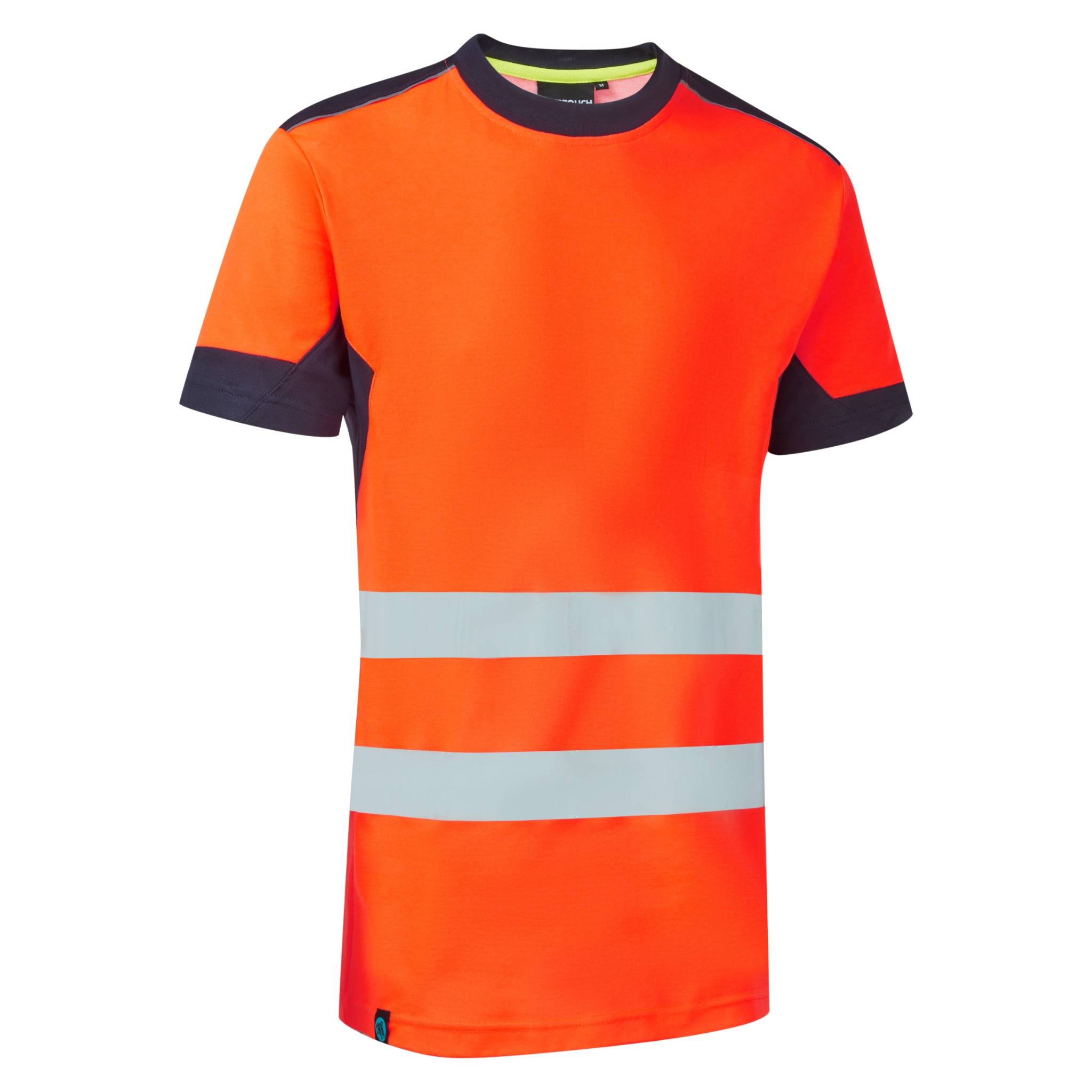 Orange/Navy System Hi-Vis Eco CottonCool Orange T-Shirt