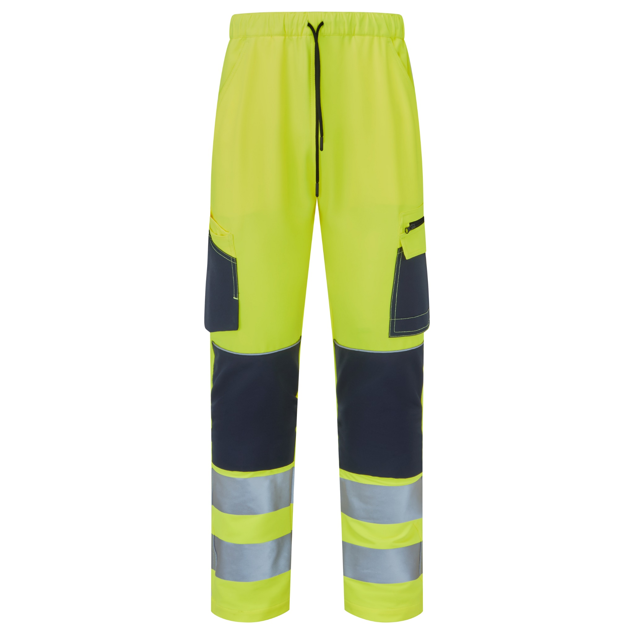 Yellow/Navy System Hi-Vis Eco Stretch Jogger Yellow Trouser Yellow/Navy System Hi-Vis Eco Stretch Jogger Yellow Trouser