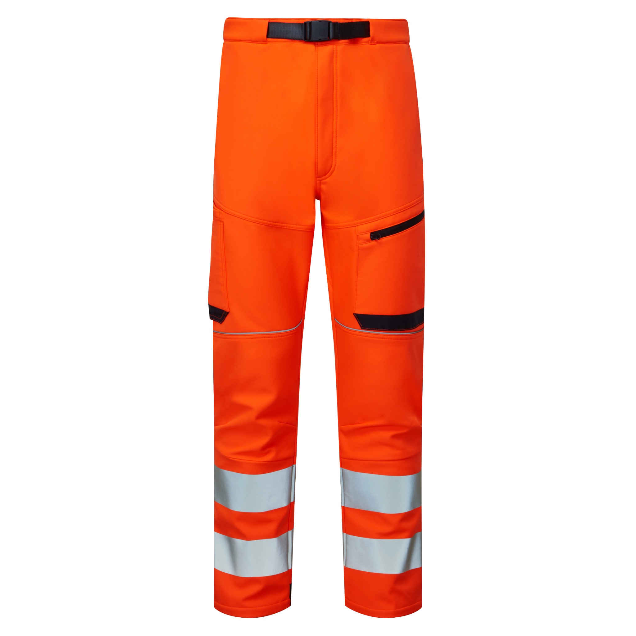 Orange/Navy System Hi-Vis Eco Stretch Softshell Orange Trouser
