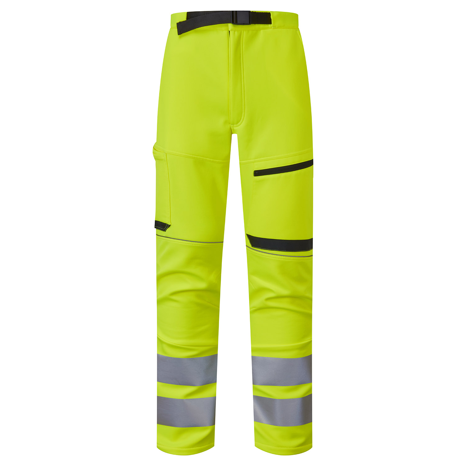Yellow/Navy System Hi-Vis Eco Stretch Softshell Yellow Trouser