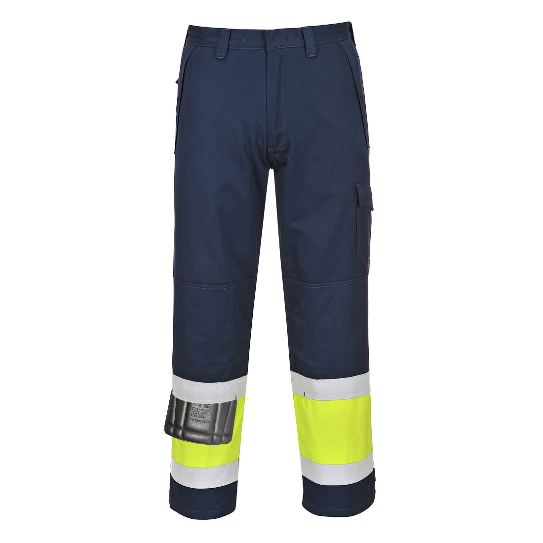 MV26 Modaflame Work Hi-Vis Class 1 Multi-Norm FR Trousers Yellow/Navy MV26 Modaflame Work Hi-Vis Class 1 Multi-Norm FR Trousers Yellow/Navy