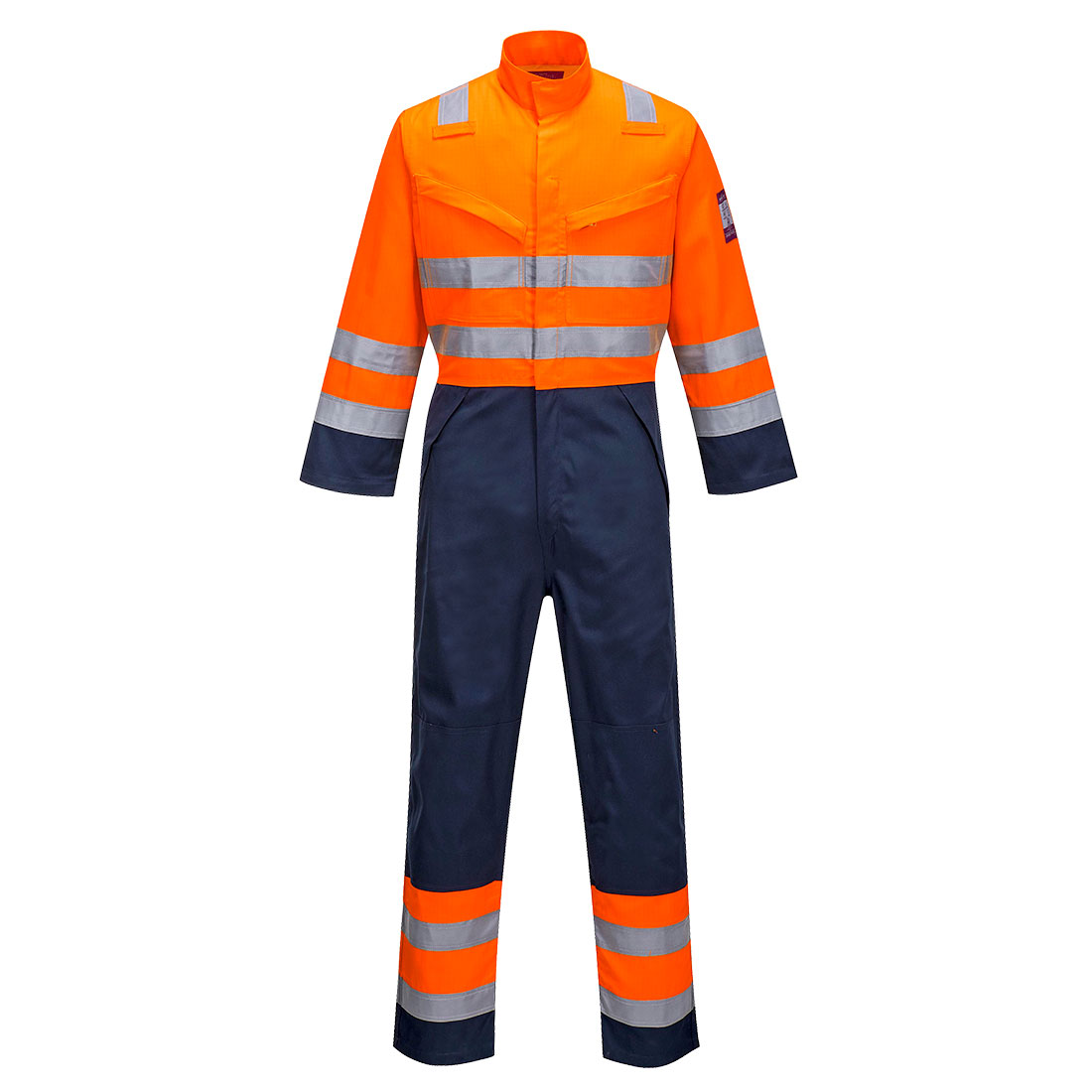 MV29 Modaflame Work HVO Multi-Norm Contrast Coverall Orange/Navy