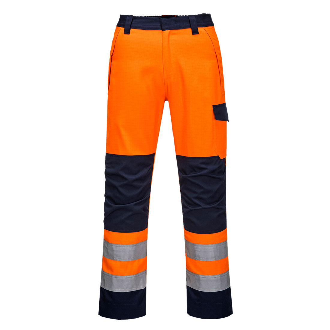 MV36 Modaflame Work HVO Multi-Norm Contrast Trousers Orange/Navy