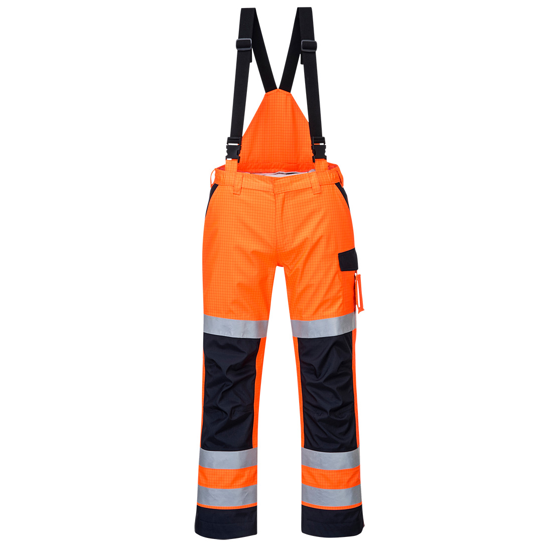 MV71 Modaflame Rain+ Hi-Vis Multi-Norm Contrast FR Trousers Orange/Navy MV71 Modaflame Rain+ Hi-Vis Multi-Norm Contrast FR Trousers Orange/Navy