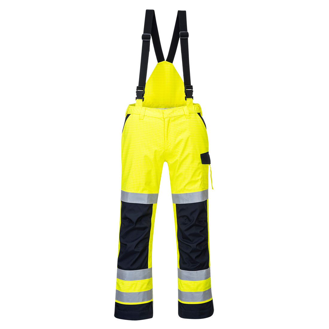 MV71 Modaflame Rain+ Hi-Vis Multi-Norm Contrast FR Trousers Yellow/Navy MV71 Modaflame Rain+ Hi-Vis Multi-Norm Contrast FR Trousers Yellow/Navy
