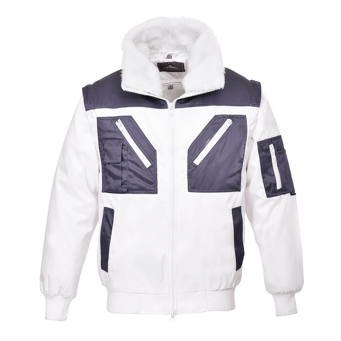 PJ20 Two Tone Pilot Jacket White