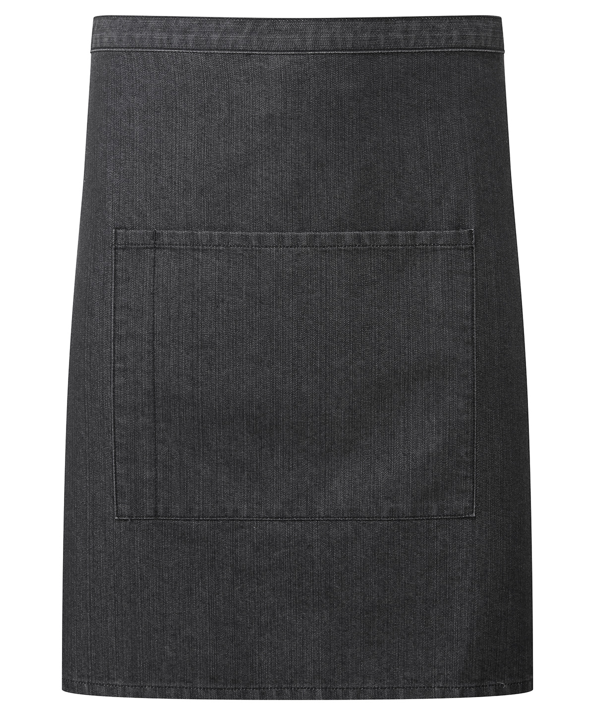 PR141 ‘Colours collection’ mid-length pocket apron Black
