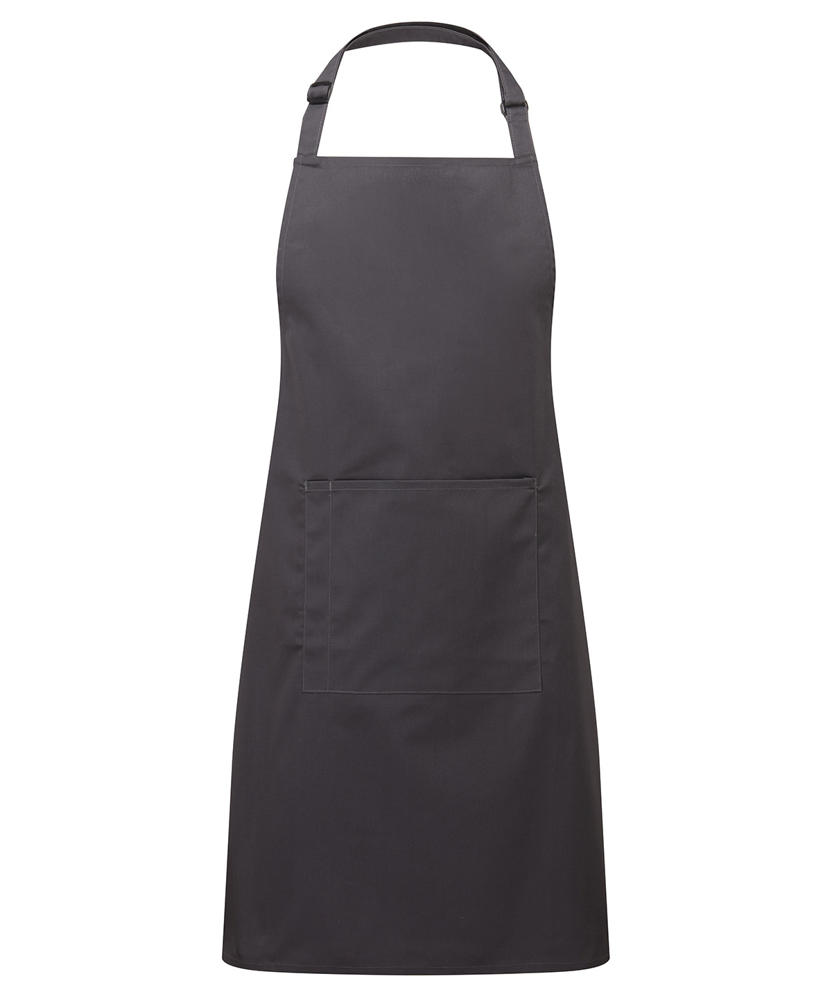 PR154 Colours bib apron with pocket Grey
