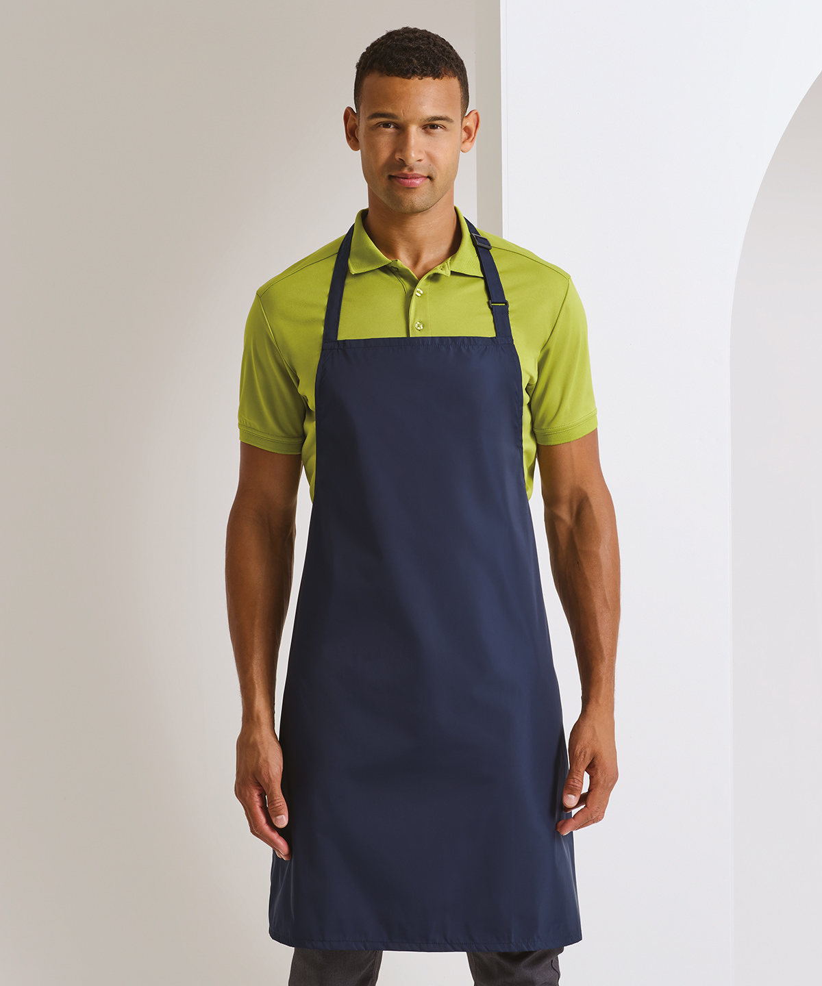 PR115 Waterproof bib apron Red