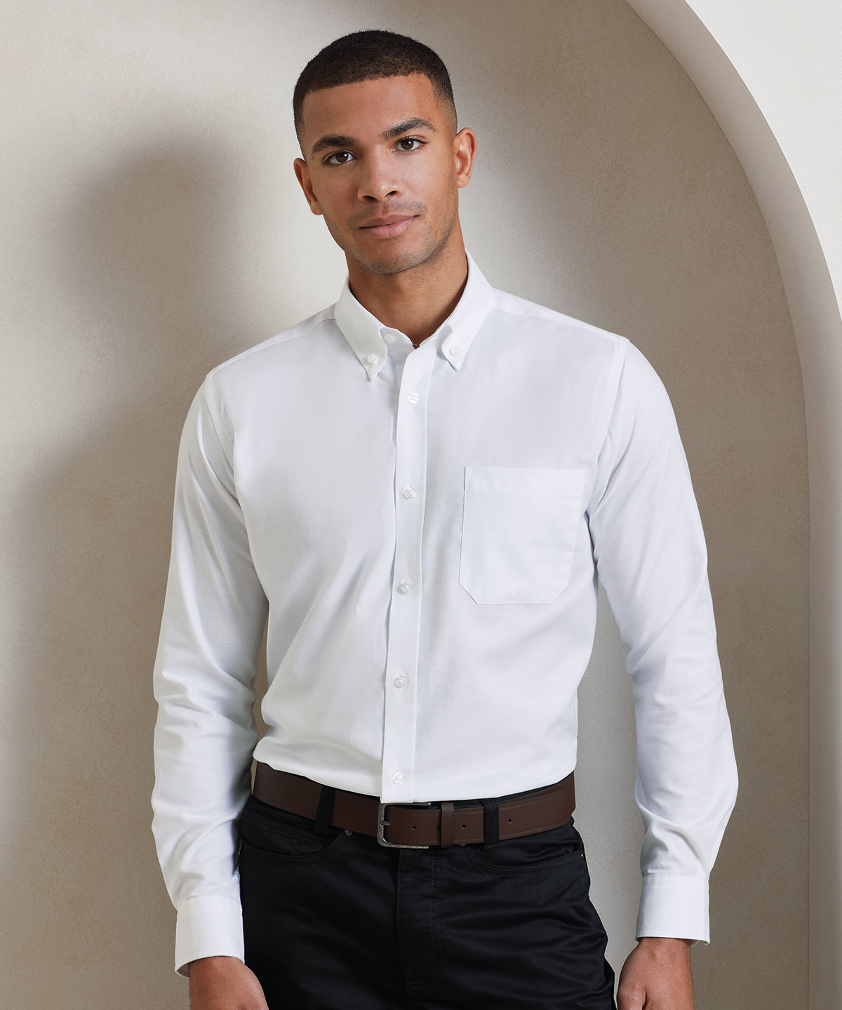 PR234 Signature Oxford long sleeve shirt Blue