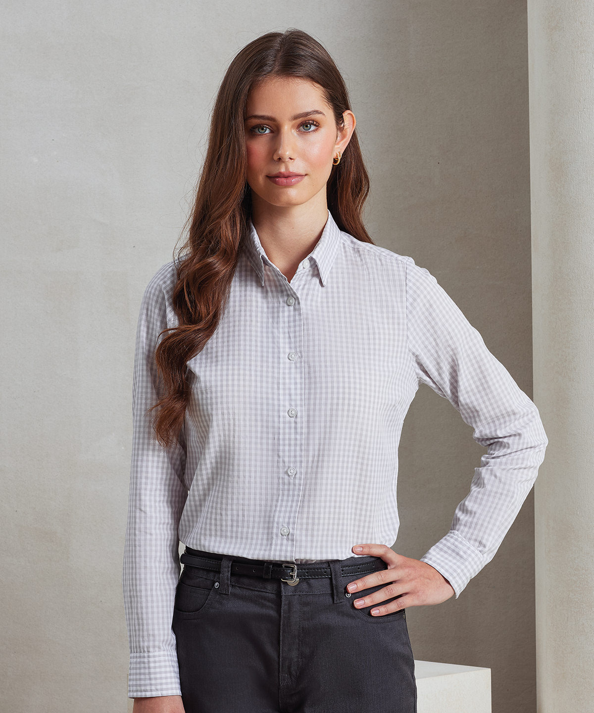 PR352 Women’s Maxton check long sleeve shirt Pattern