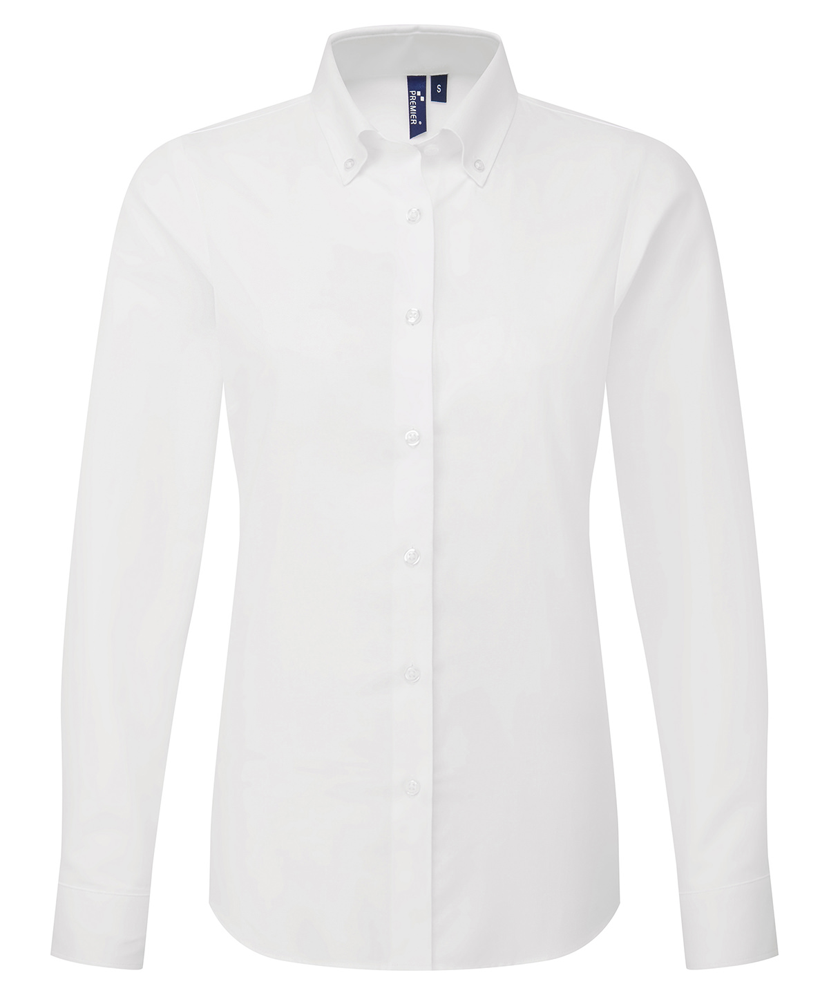 PR384 Women’s ‘Supreme’ Oxford long sleeve shirt White